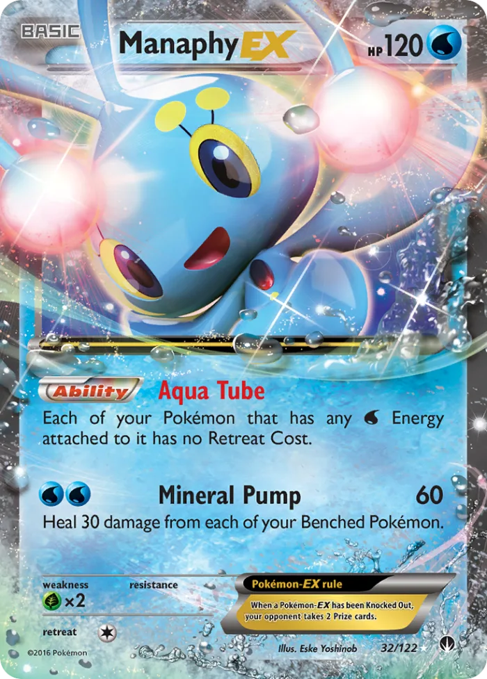Manaphy-EX #32 BREAKpoint Pokemon card