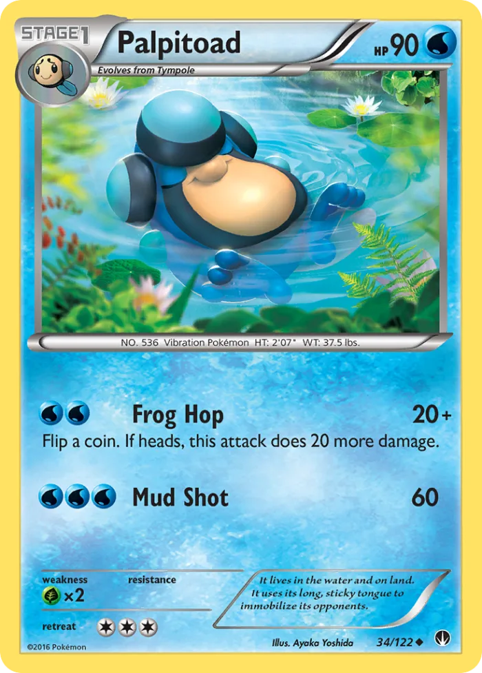 Palpitoad #34 BREAKpoint Pokemon card