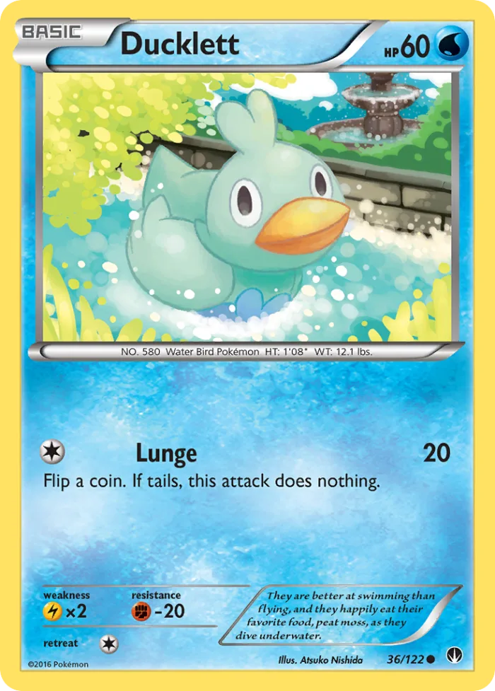 Ducklett #36 BREAKpoint Pokemon card