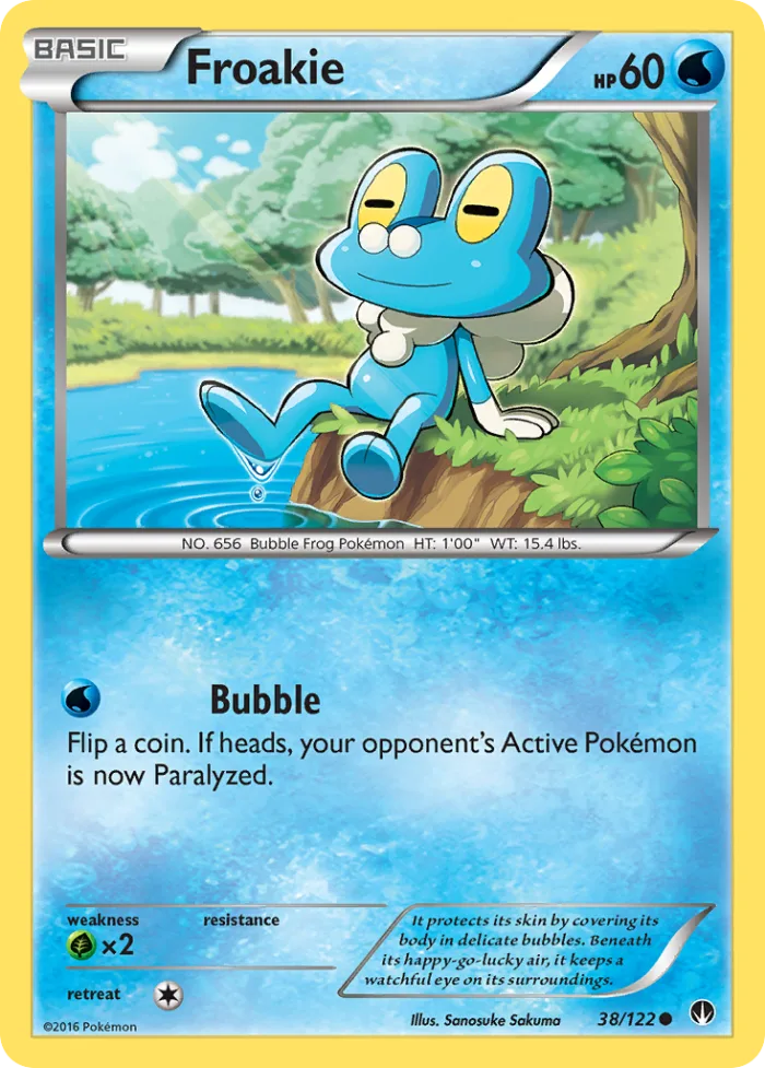 Froakie #38 BREAKpoint Pokemon card