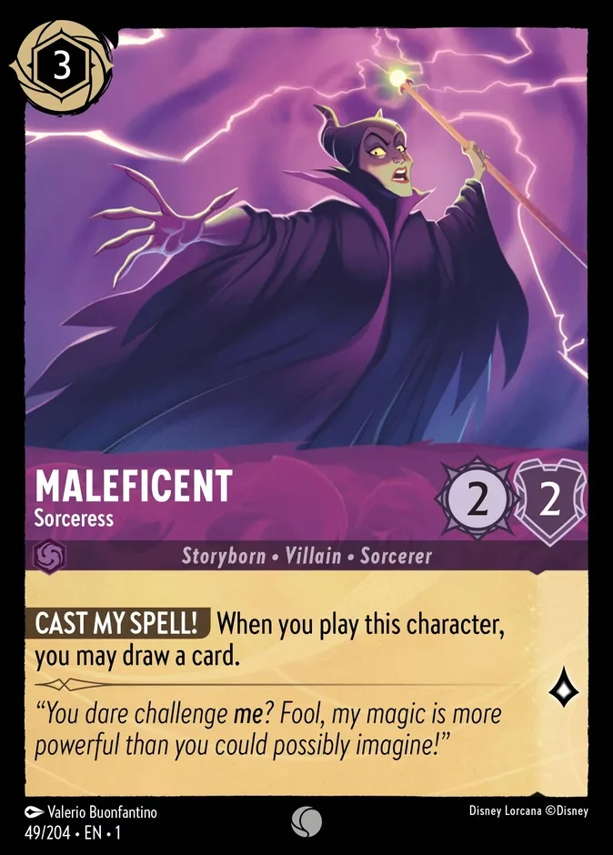 Maleficent #49 The First Chapter Disney Lorcana card