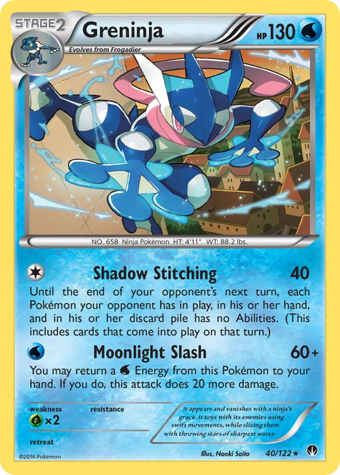 Greninja #40 BREAKpoint Pokemon card