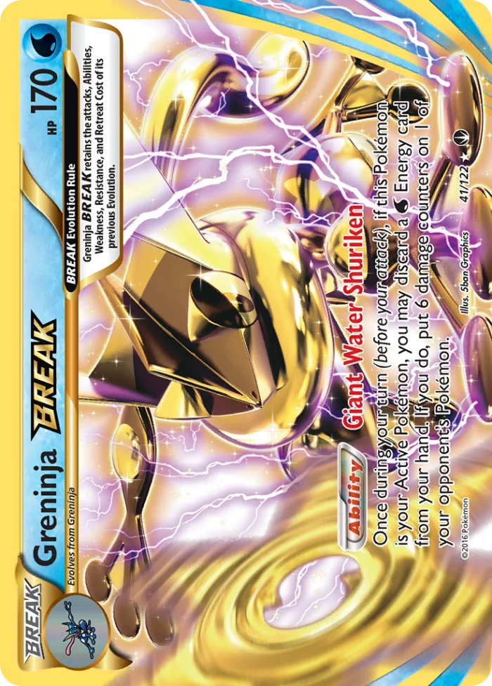 Greninja BREAK #41 BREAKpoint Pokemon card