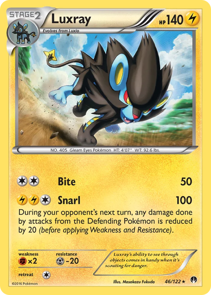 Luxray #46 BREAKpoint Pokemon card