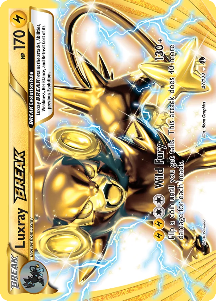 Luxray BREAK #47 BREAKpoint Pokemon card
