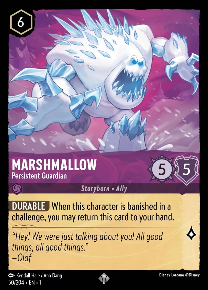 Marshmallow #50 The First Chapter Disney Lorcana card