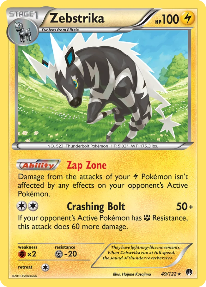 Zebstrika #49 BREAKpoint Pokemon card