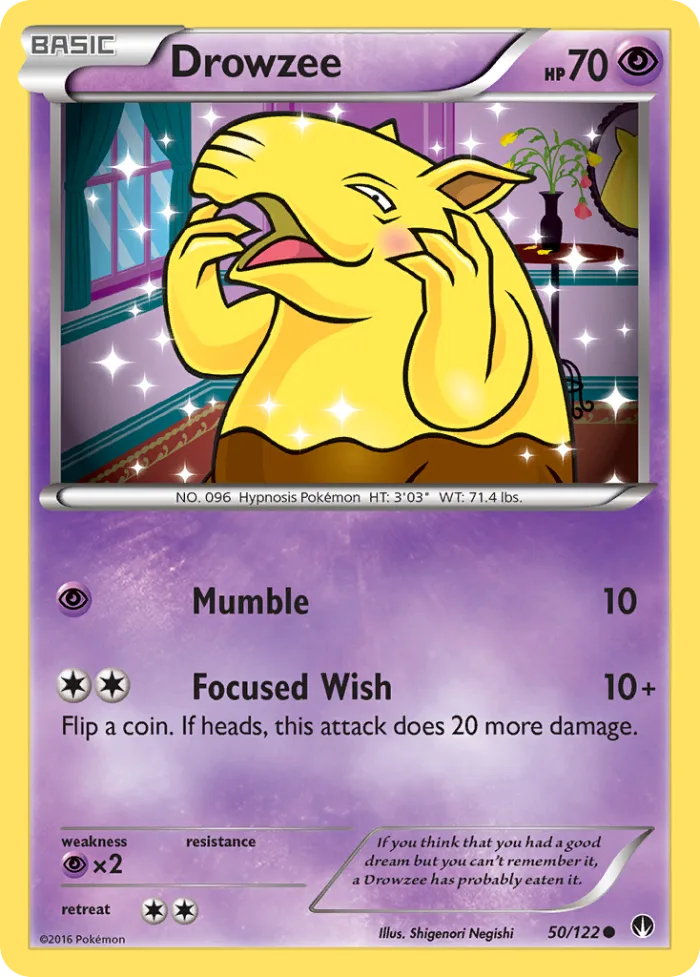 Drowzee #50 BREAKpoint Pokemon card