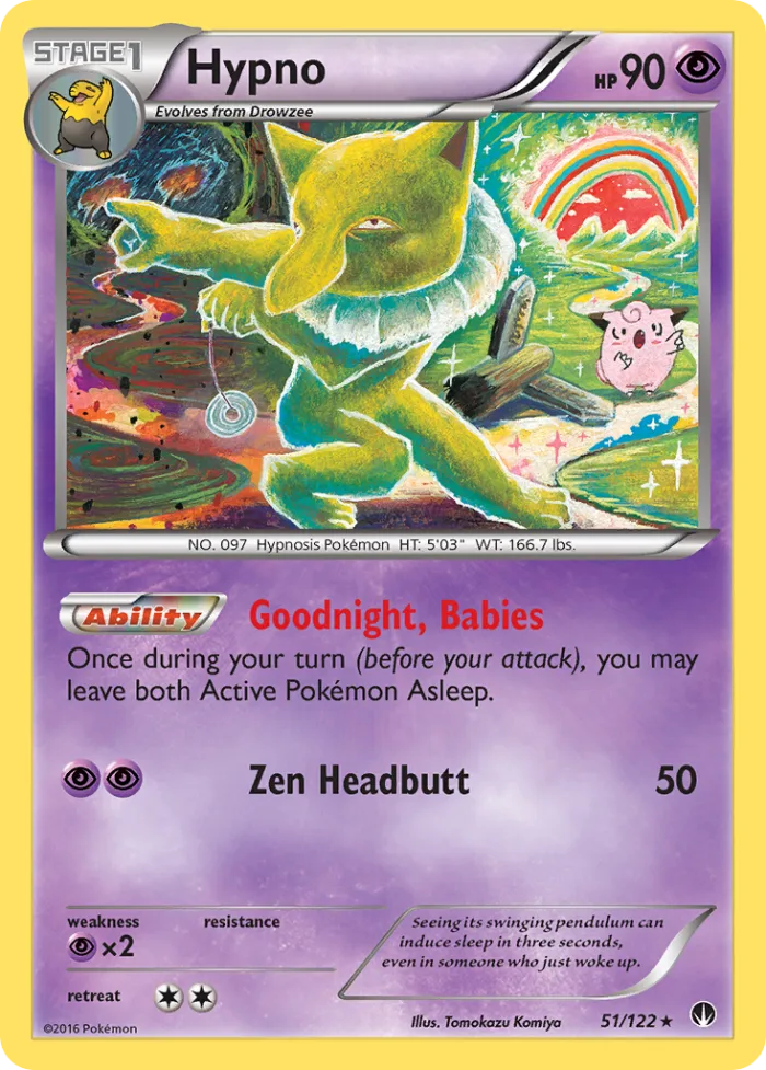 Hypno #51 BREAKpoint Pokemon card