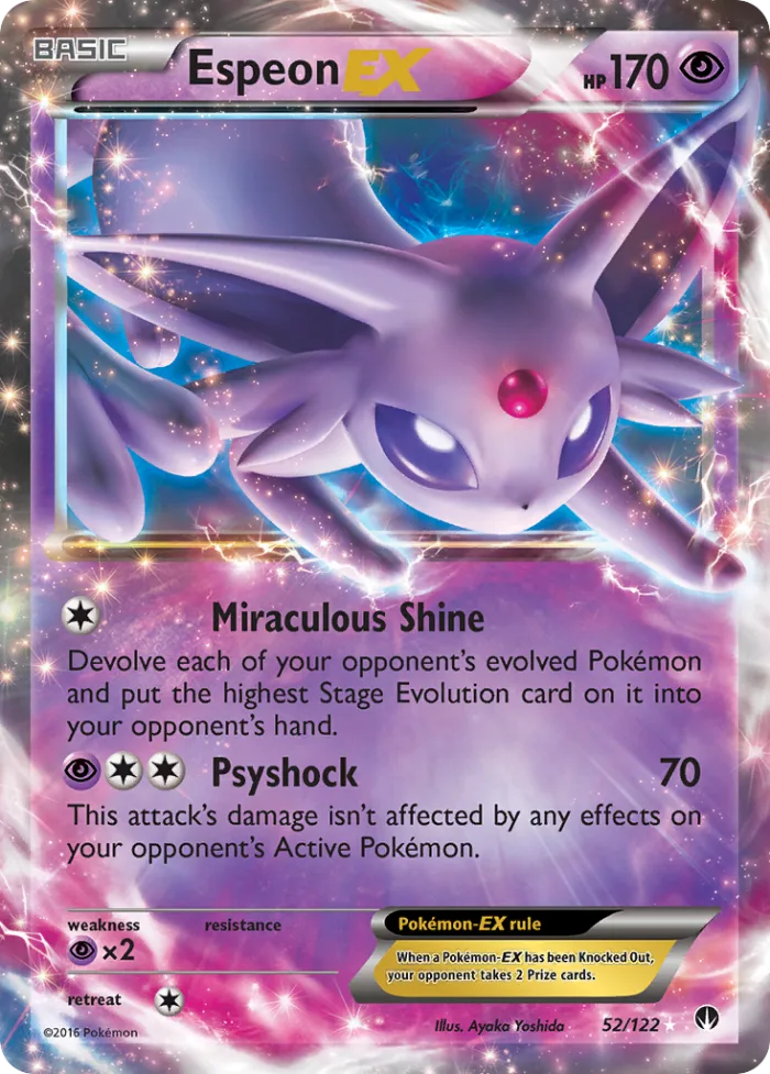 Espeon-EX #52 BREAKpoint Pokemon card