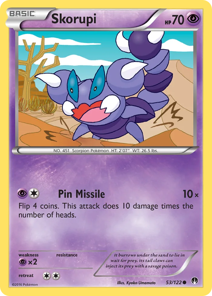 Skorupi #53 BREAKpoint Pokemon card