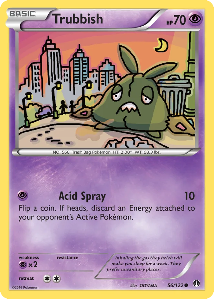 Trubbish #56 BREAKpoint Pokemon card