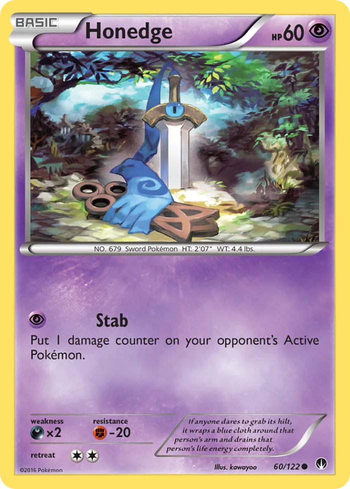 Honedge #60 BREAKpoint Pokemon card