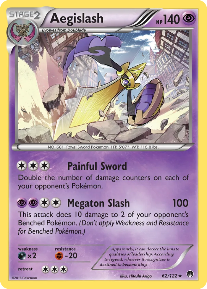 Aegislash #62 BREAKpoint Pokemon card