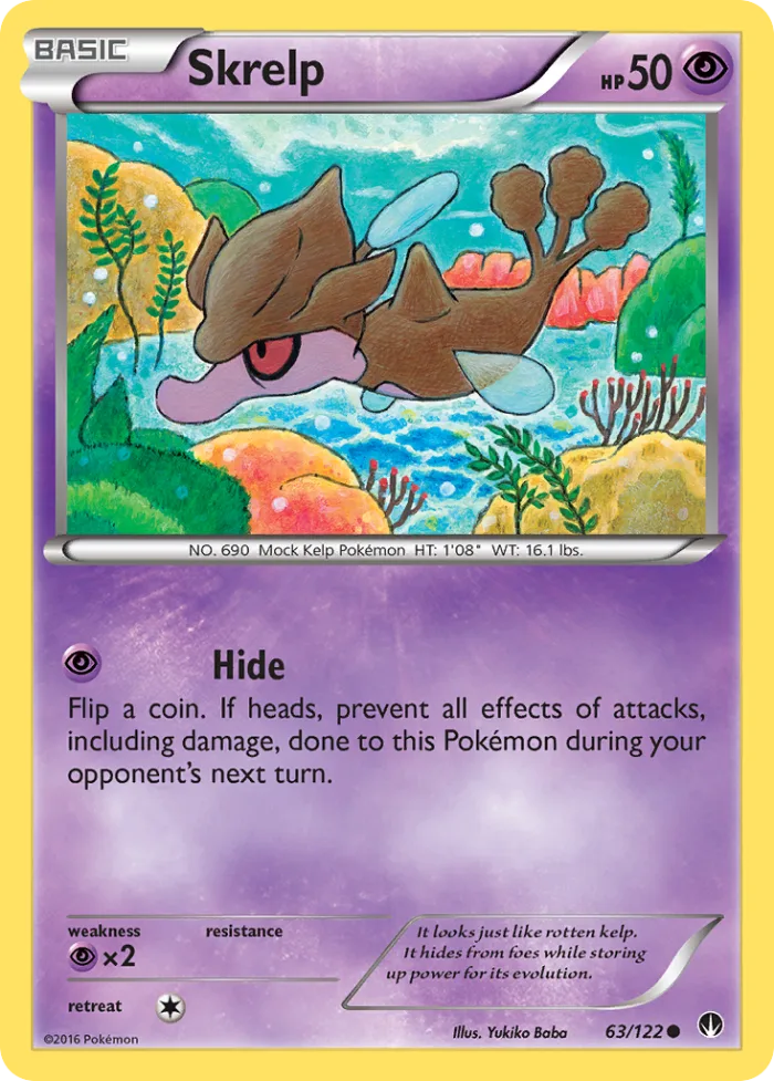 Skrelp #63 BREAKpoint Pokemon card