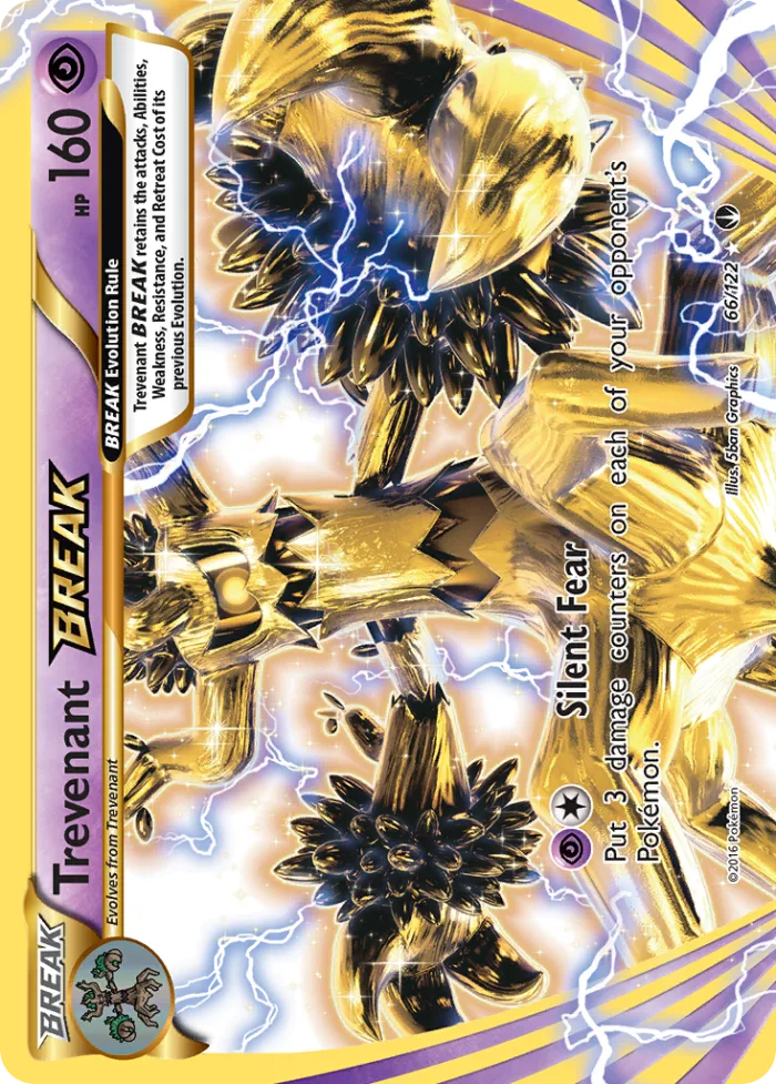 Trevenant BREAK #66 BREAKpoint Pokemon card
