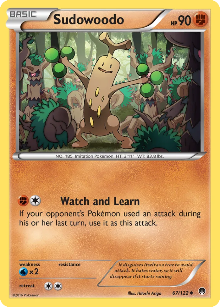 Sudowoodo #67 BREAKpoint Pokemon card