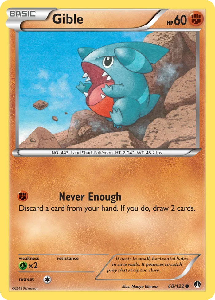 Gible #68 BREAKpoint Pokemon card