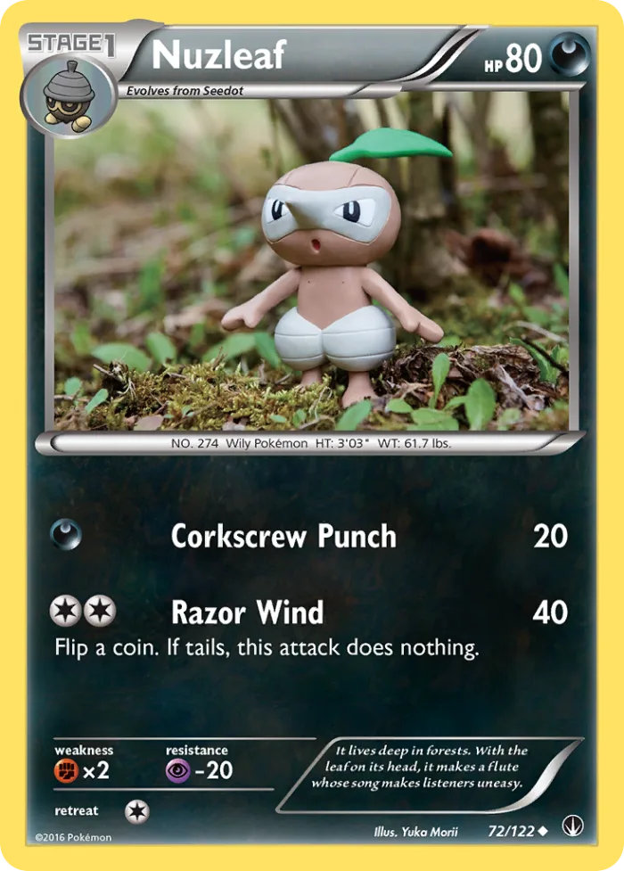 Nuzleaf #72 BREAKpoint Pokemon card