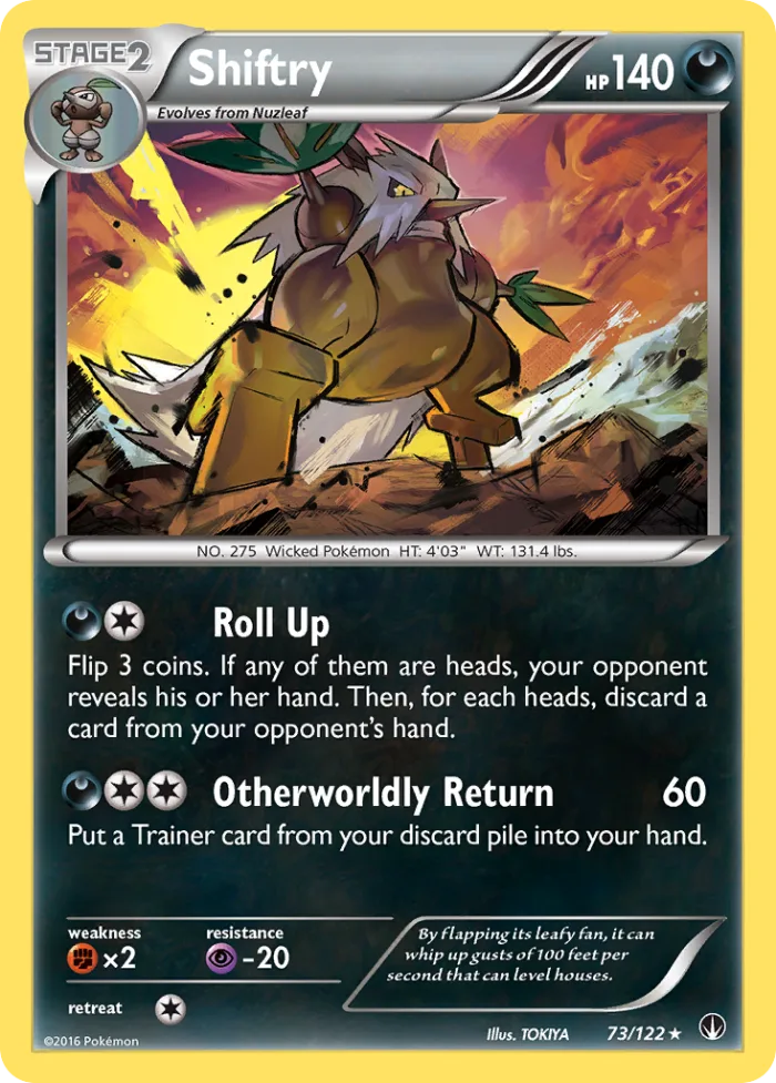 Shiftry #73 BREAKpoint Pokemon card