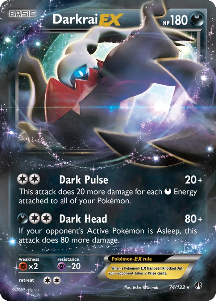 Darkrai-EX #74 BREAKpoint Pokemon card