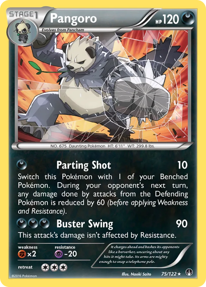 Pangoro #75 BREAKpoint Pokemon card