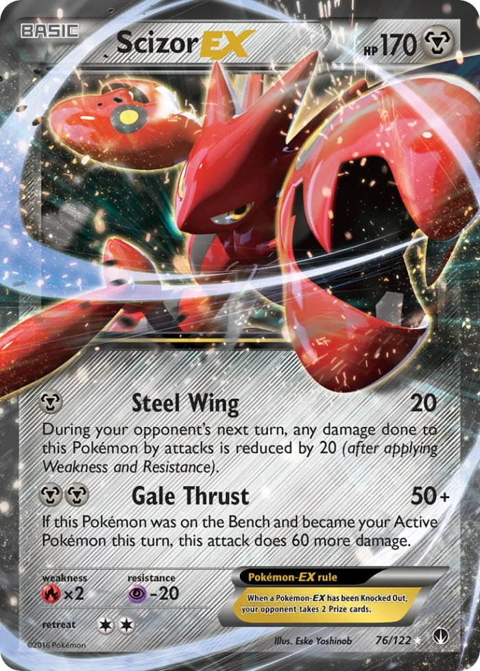 Scizor-EX #76 BREAKpoint Pokemon card