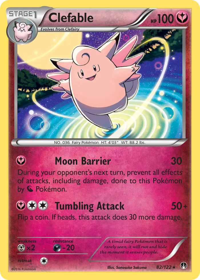 Clefable #82 BREAKpoint Pokemon card