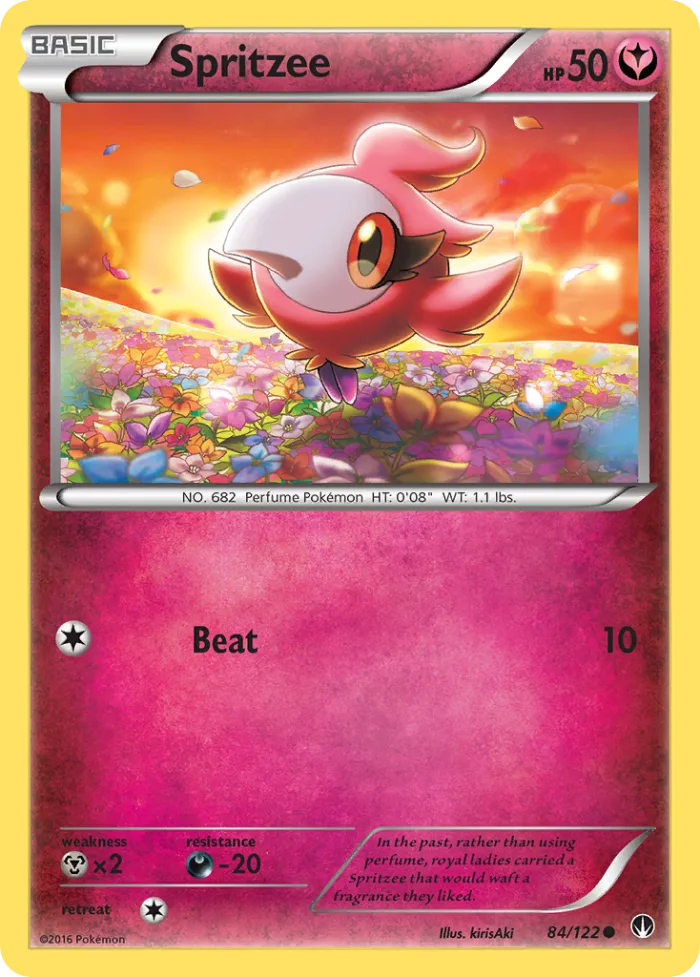 Spritzee #84 BREAKpoint Pokemon card