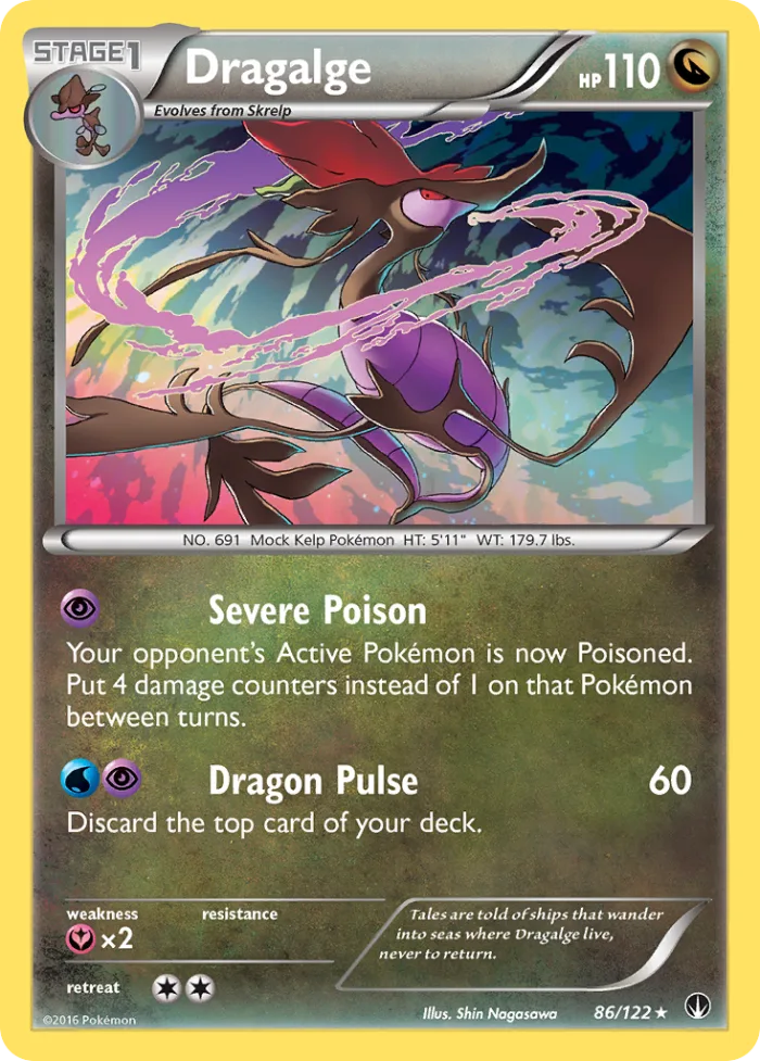 Dragalge #86 BREAKpoint Pokemon card