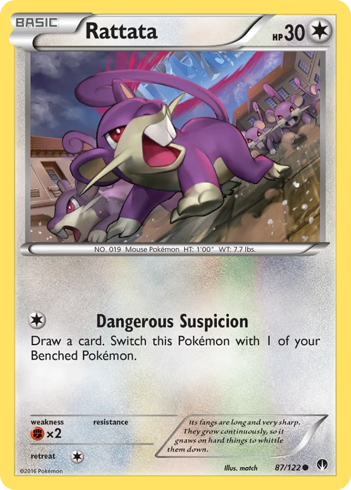 Rattata #87 BREAKpoint Pokemon card