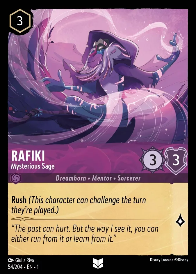 Rafiki #54 The First Chapter Disney Lorcana card