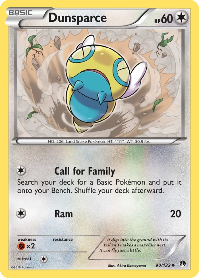 Dunsparce #90 BREAKpoint Pokemon card