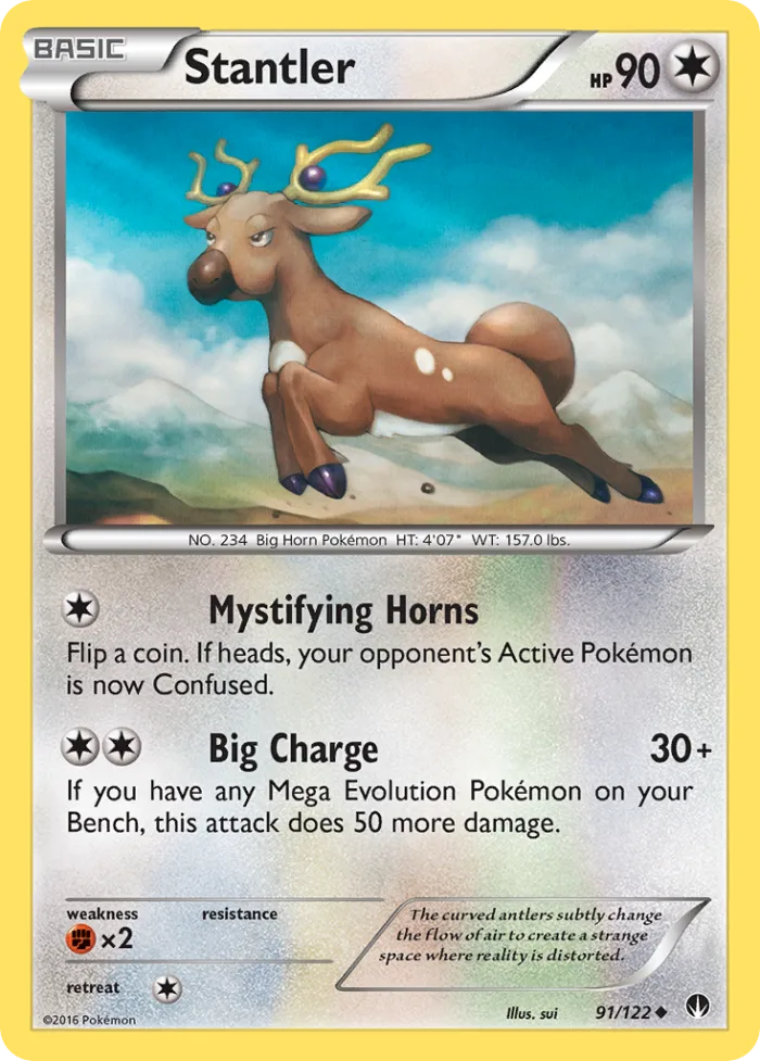 Stantler #91 BREAKpoint Pokemon card