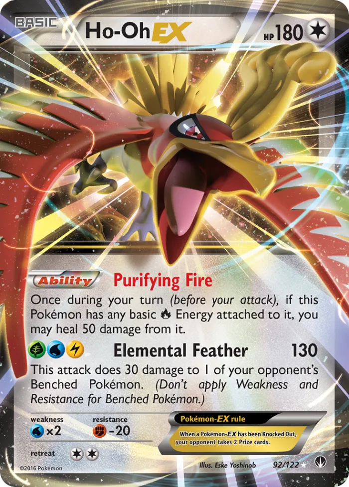 Ho-Oh-EX #92 BREAKpoint Pokemon card