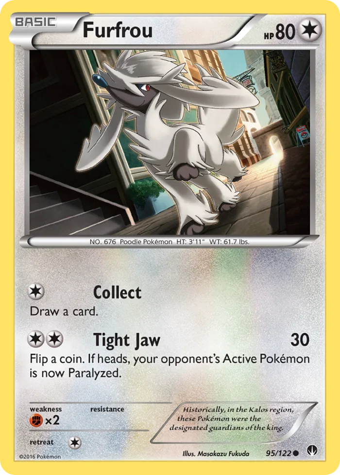 Furfrou #95 BREAKpoint Pokemon card