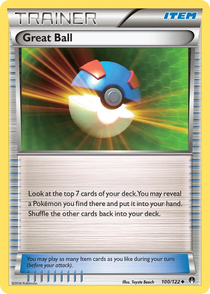 Great Ball #100 BREAKpoint Pokemon card