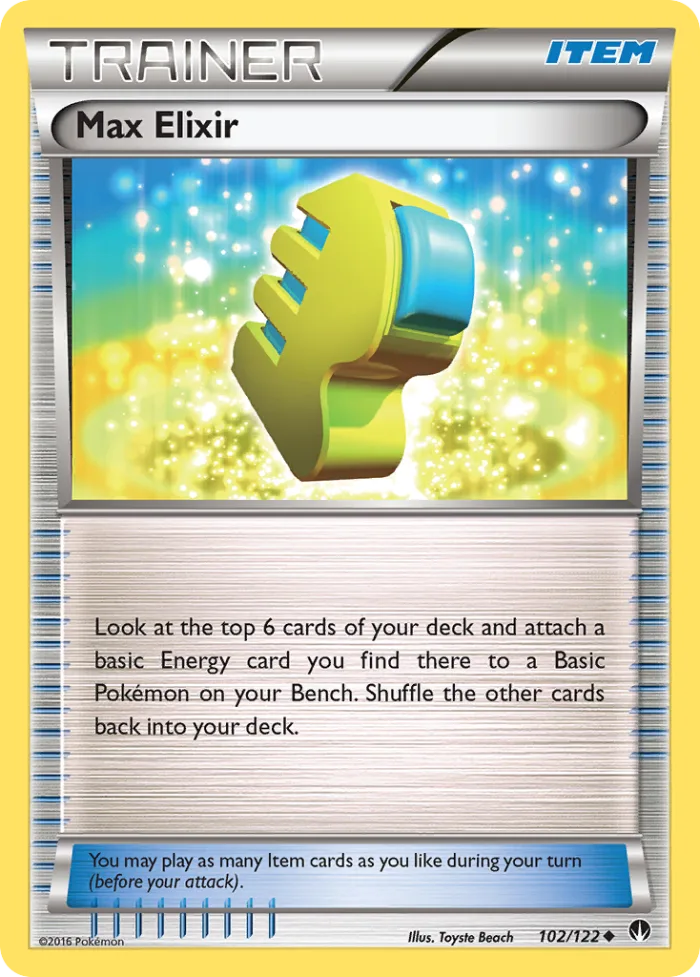 Max Elixir #102 BREAKpoint Pokemon card