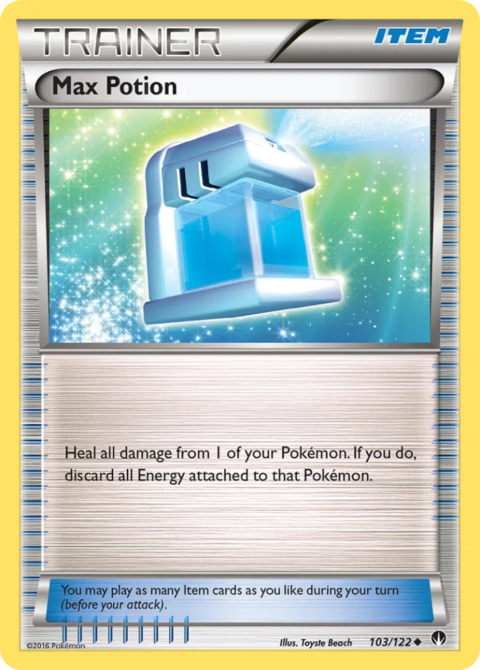 Max Potion #103 BREAKpoint Pokemon card