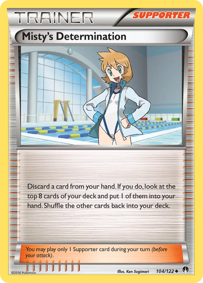 Misty's Determination #104 BREAKpoint Pokemon card