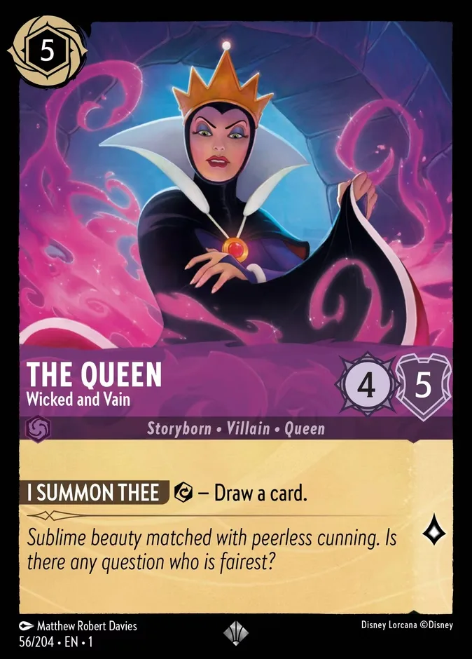 The Queen #56 The First Chapter Disney Lorcana card