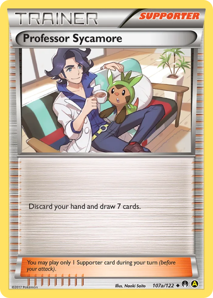 Professor Sycamore #107a BREAKpoint Pokemon card