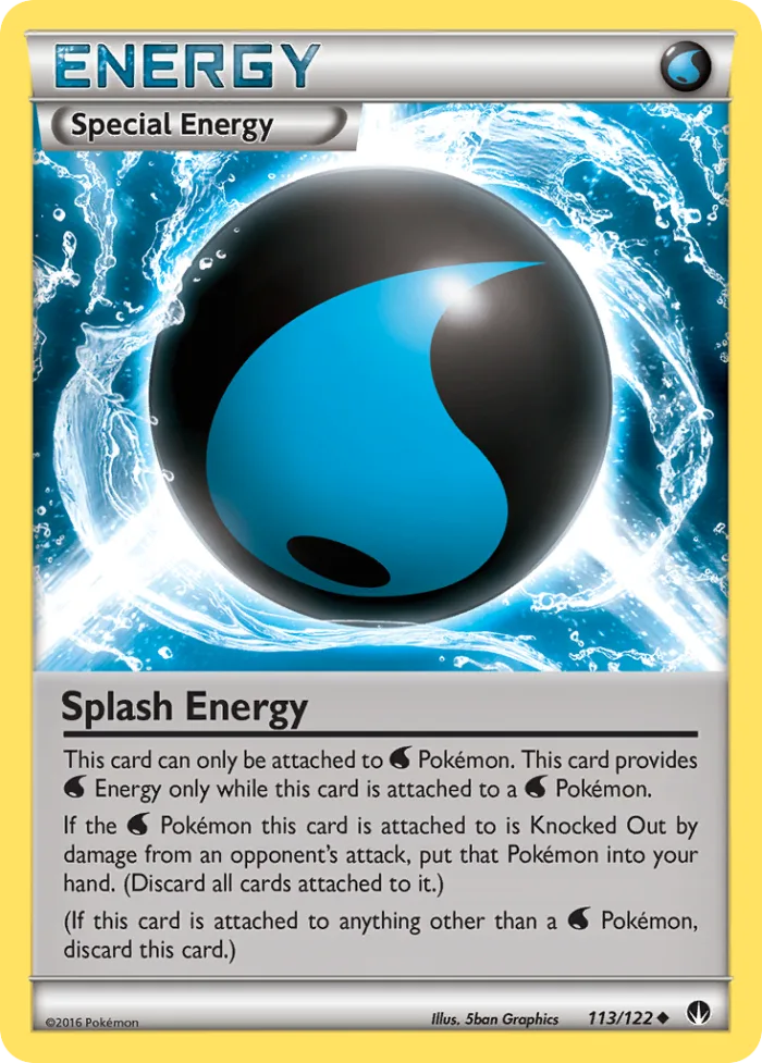 Splash Energy #113 BREAKpoint Pokemon card