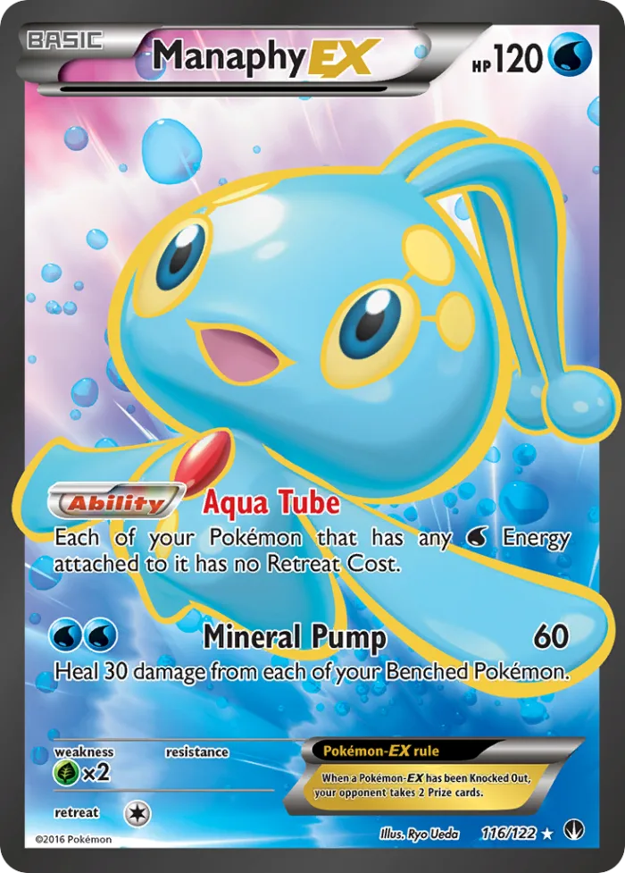 Manaphy-EX #116 BREAKpoint Pokemon card