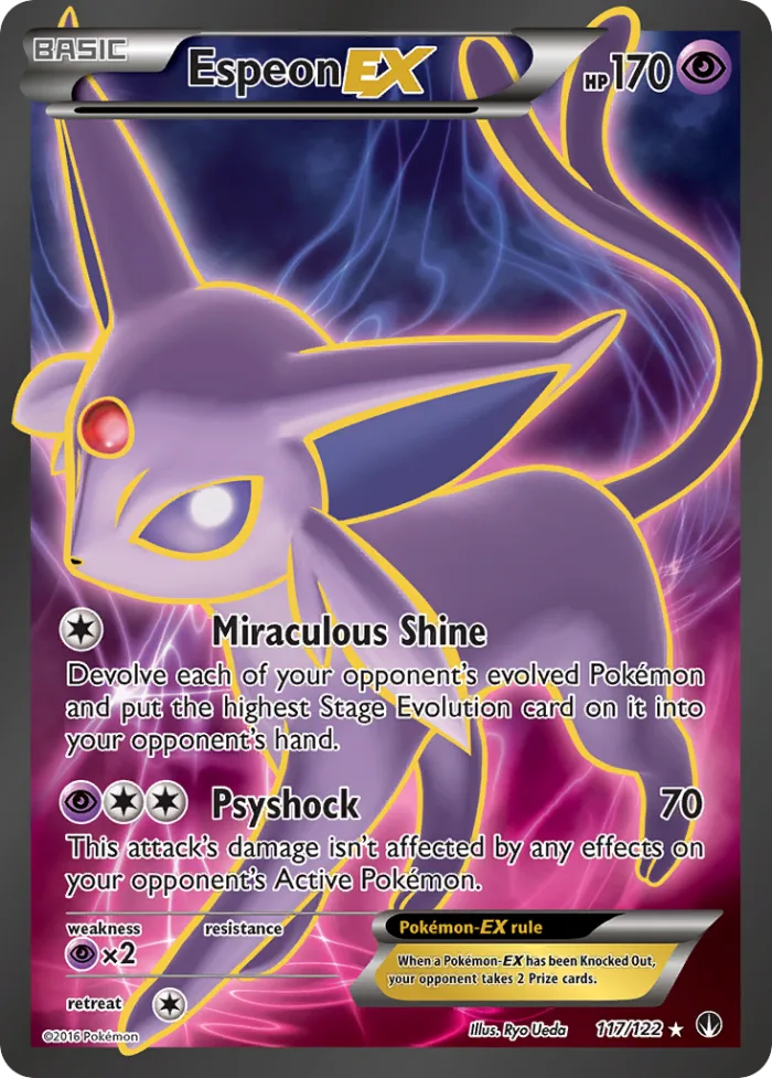 Espeon-EX #117 BREAKpoint Pokemon card