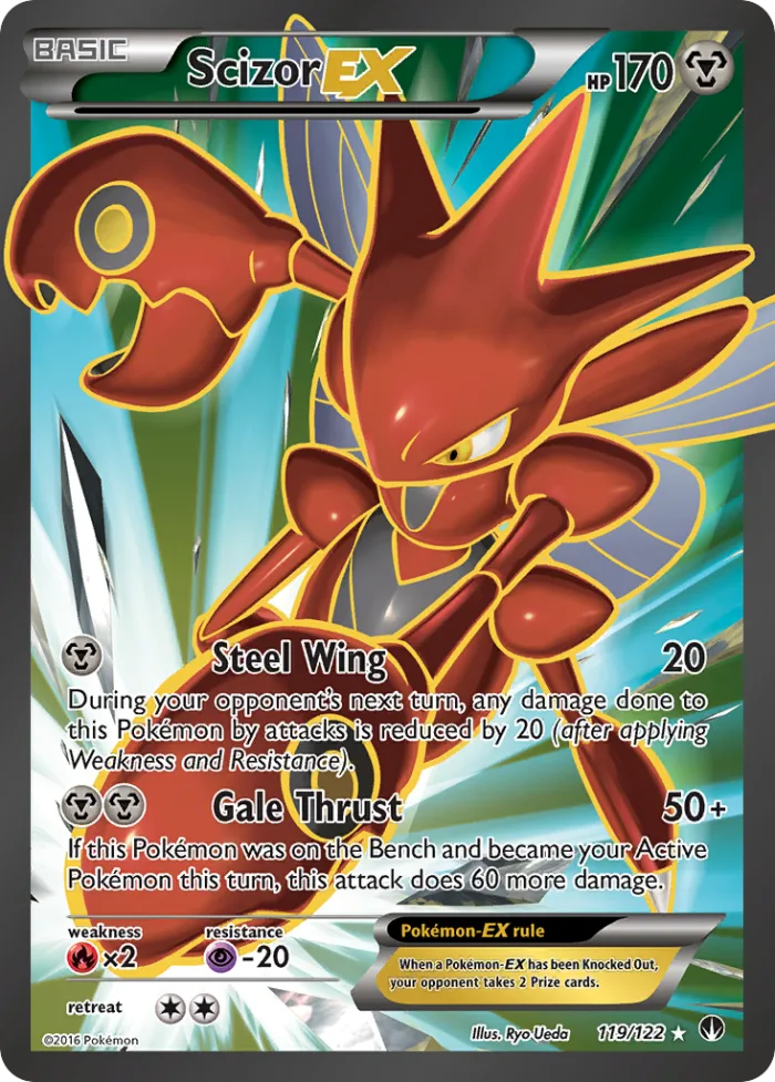 Scizor-EX #119 BREAKpoint Pokemon card