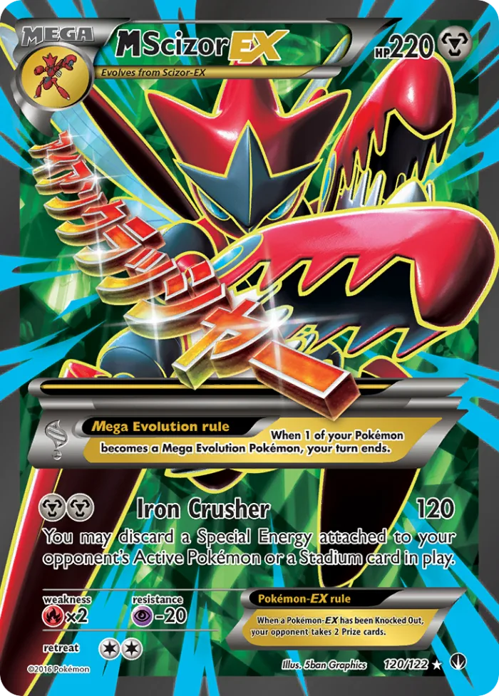 M Scizor-EX #120 BREAKpoint Pokemon card