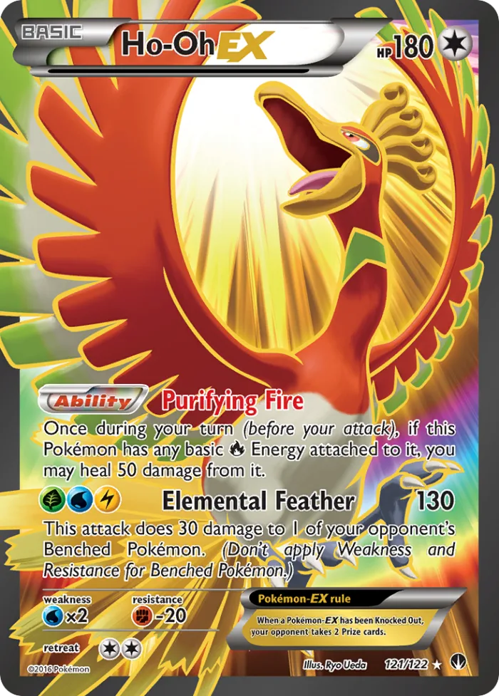 Ho-Oh-EX #121 BREAKpoint Pokemon card