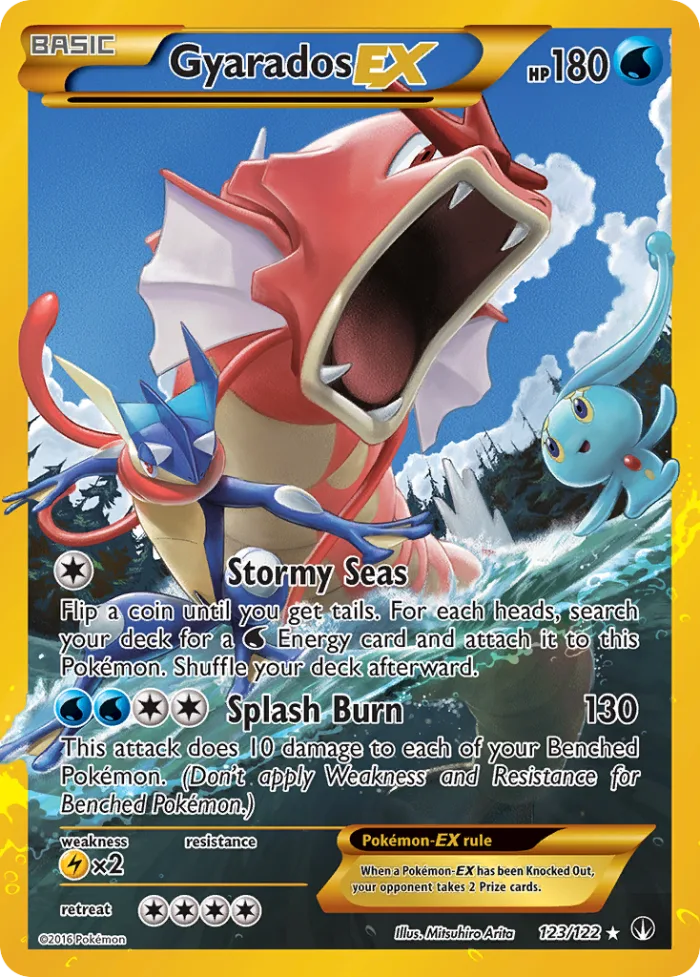 Gyarados-EX #123 BREAKpoint Pokemon card