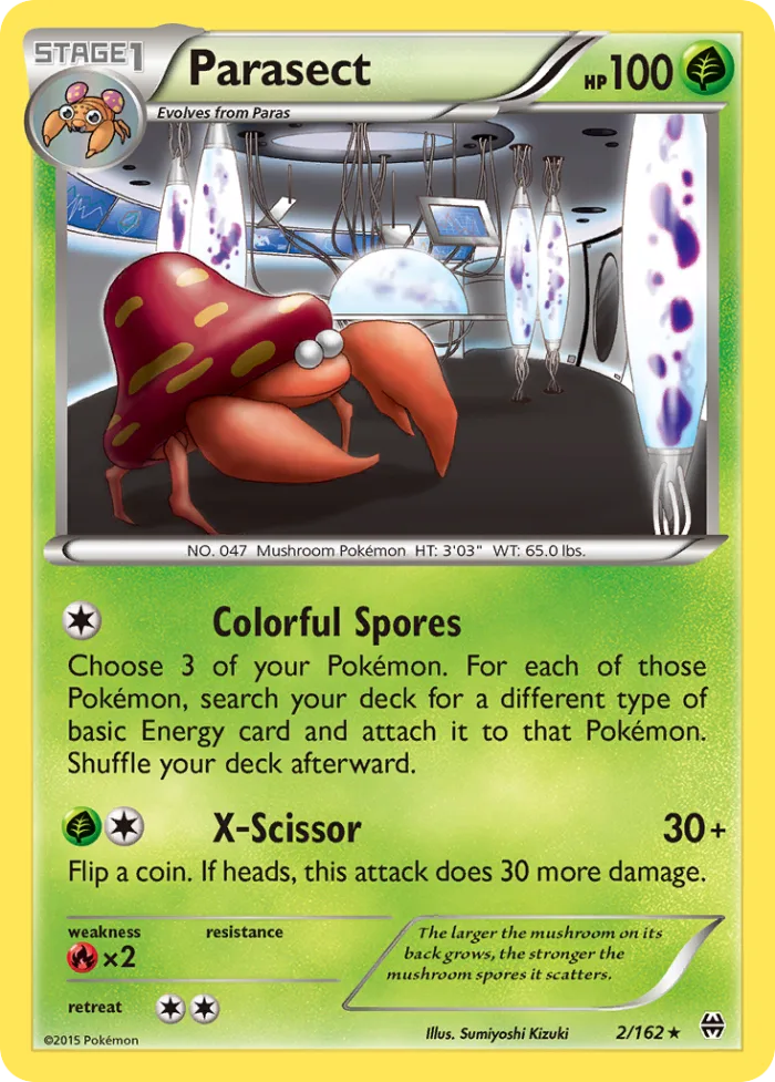Parasect #2 BREAKthrough Pokemon card